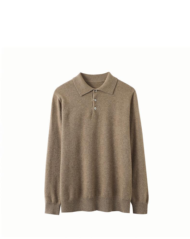 Camisa Polo de Manga Larga para Hombre - Suéter Elegante de Otoño