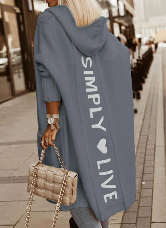 Cárdigan elegante con capucha: estilo y comodidad en uno