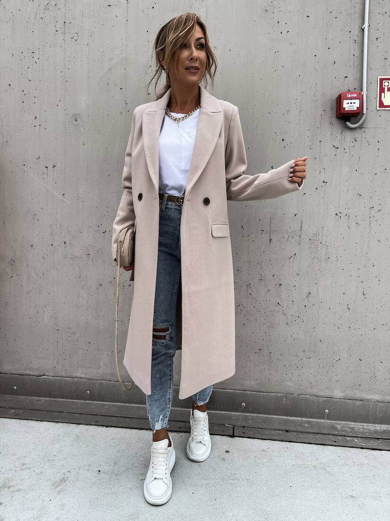 Abrigo Largo Elegante y Cálido para Mujeres