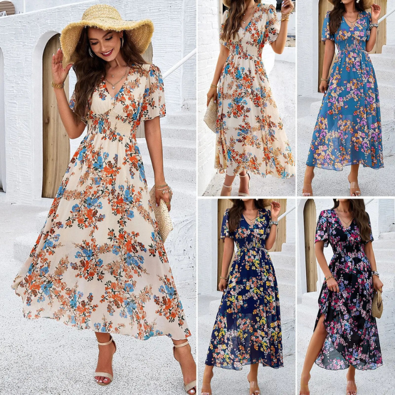 Vestido Floral Elegante para Verano