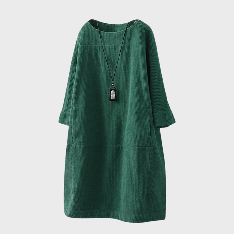 Vestido amplio y elegante para mujer con un toque vintage sofisticado