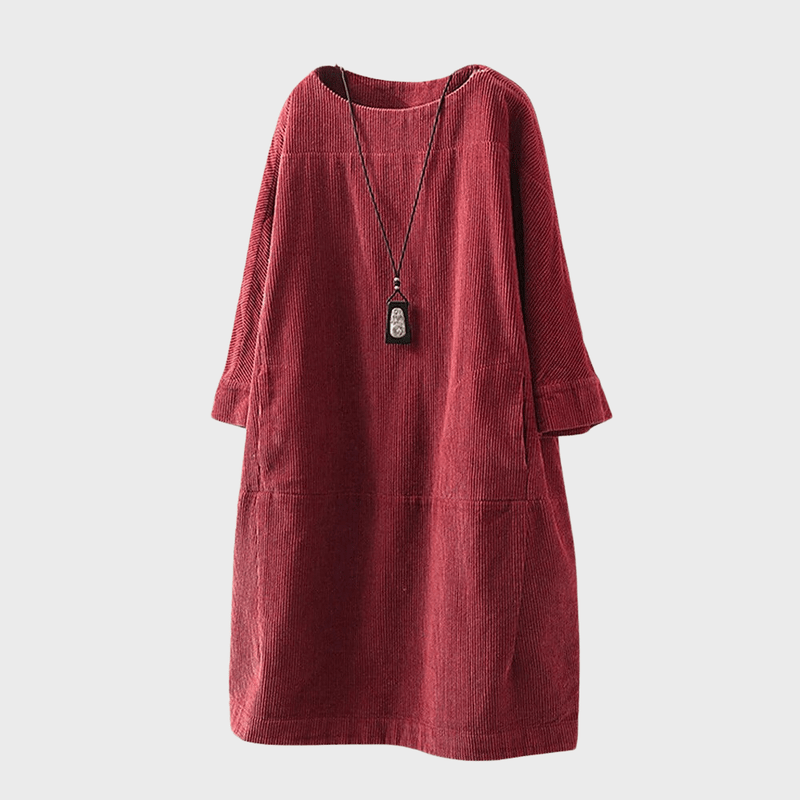 Vestido amplio y elegante para mujer con un toque vintage sofisticado