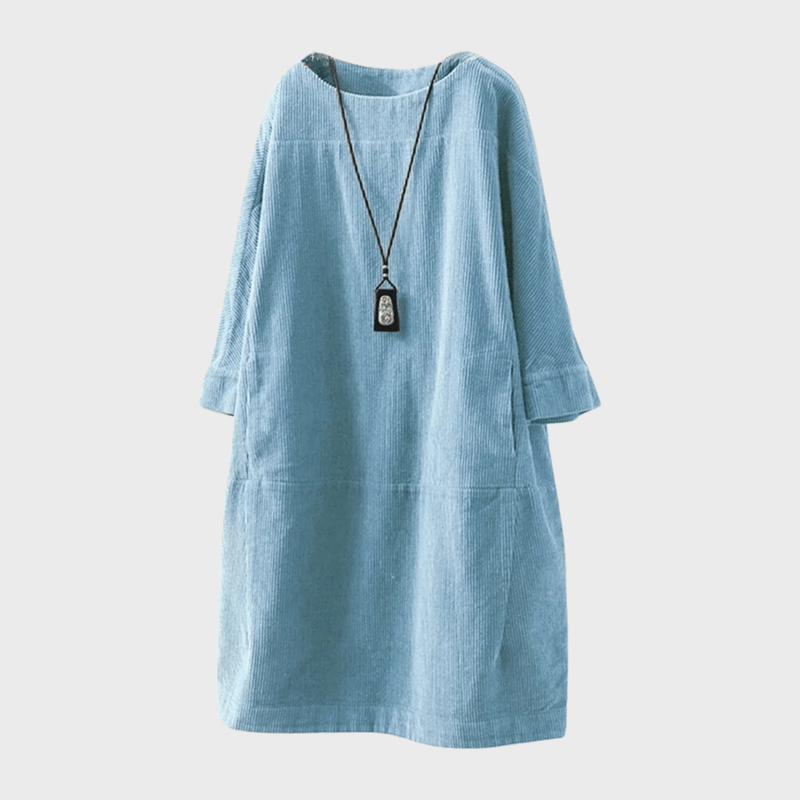 Vestido amplio y elegante para mujer con un toque vintage sofisticado
