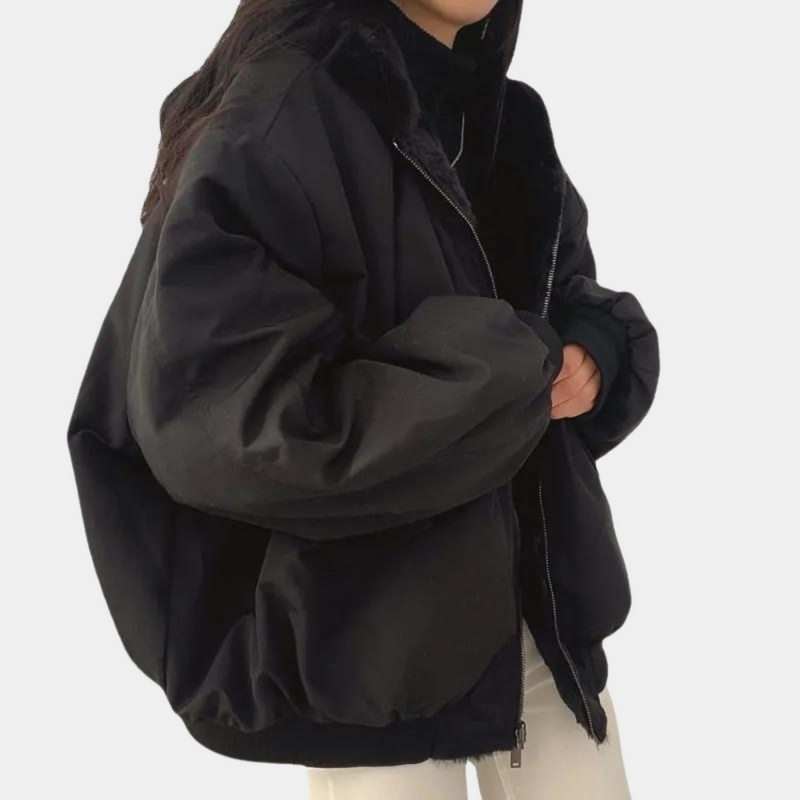 Abrigo de invierno elegante y cálido para mujer