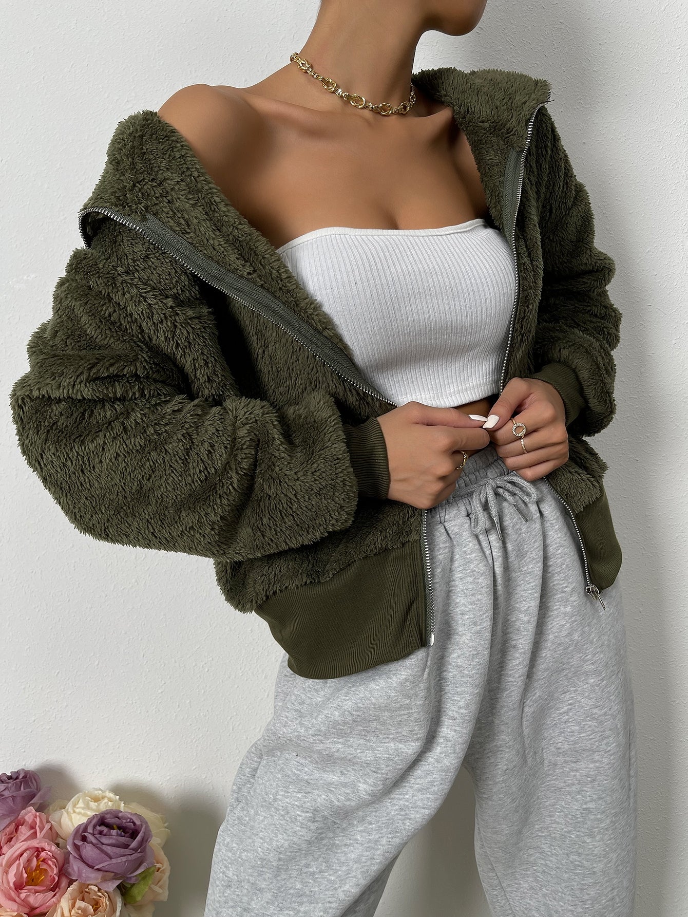 Chaqueta para Mujer con Cierre - Cálida y Elegante para Uso Diario