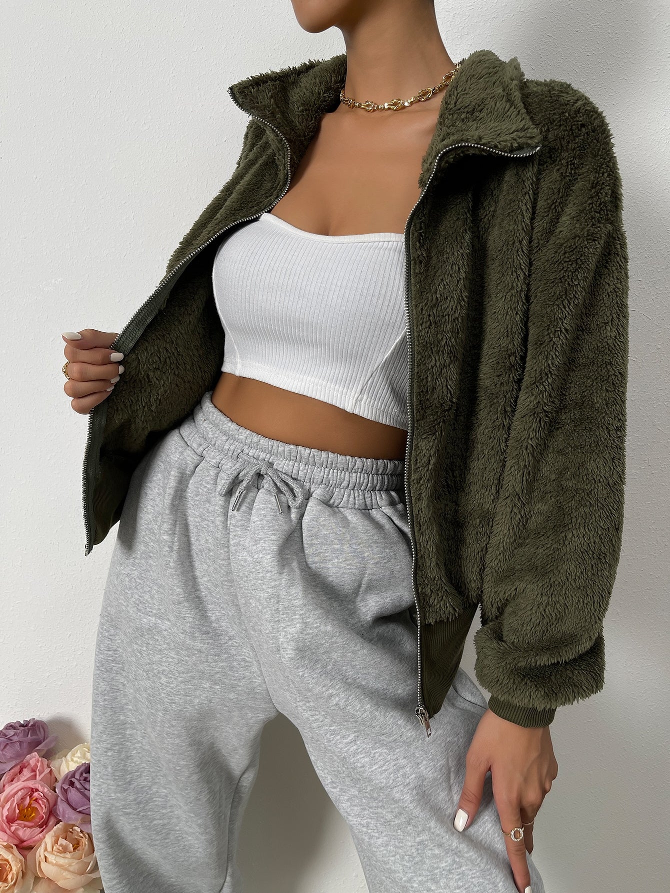 Chaqueta para Mujer con Cierre - Cálida y Elegante para Uso Diario