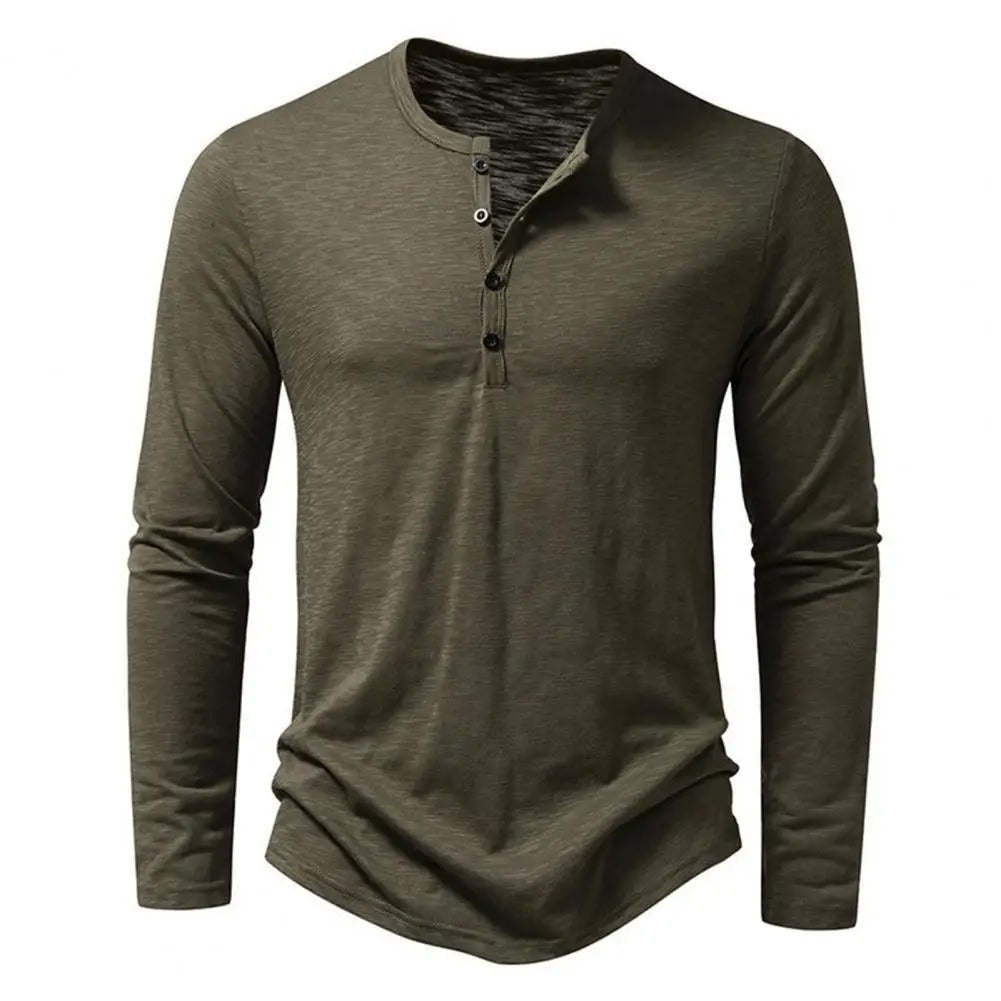 Camisa de manga larga para hombre con estilo casual y moderno