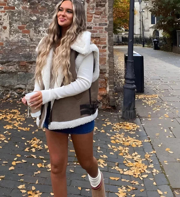 Chaleco de Otoño para Mujer con Diseño Moderno