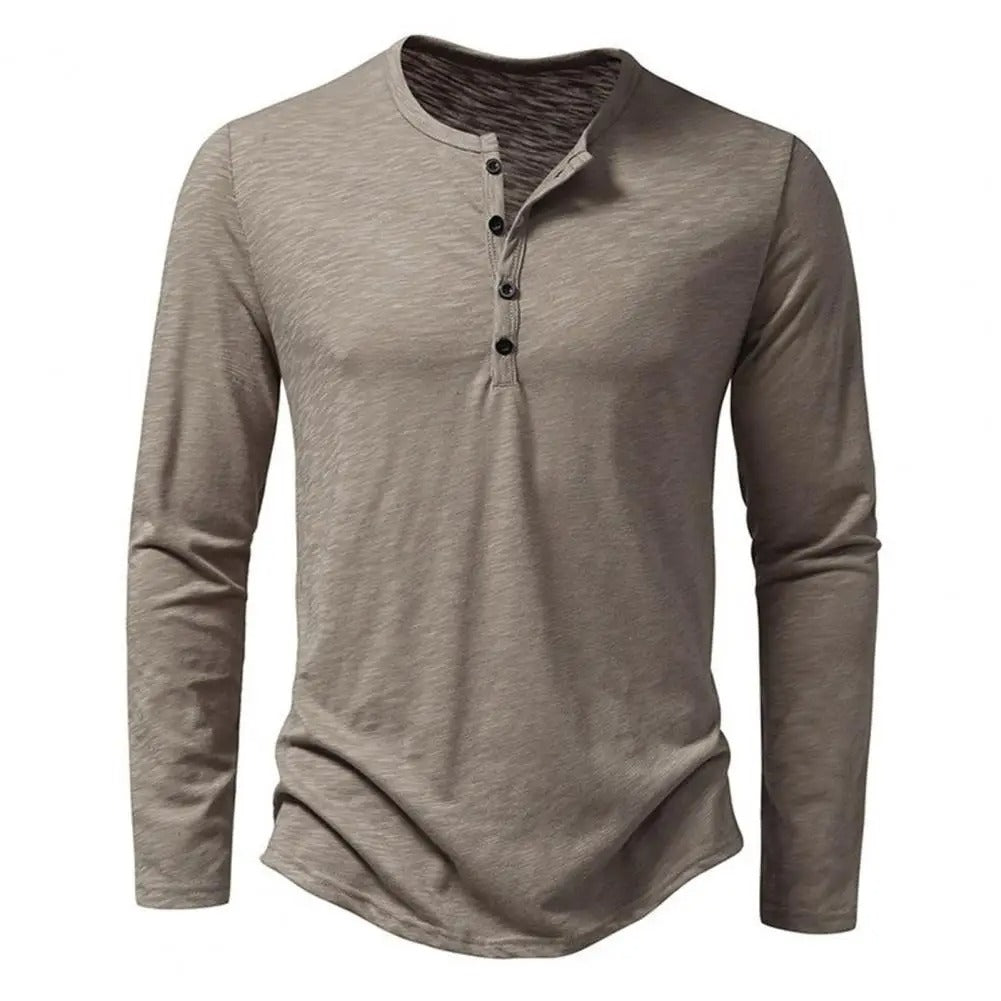 Camisa de manga larga para hombre con estilo casual y moderno