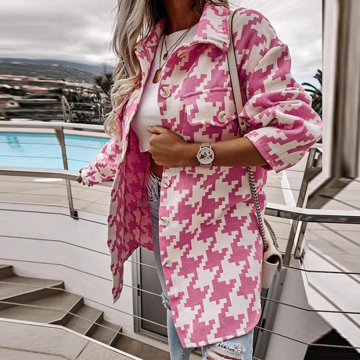 Elegante Trench Coat de Mujer para Otoño e Invierno | Chaqueta Informal de Manga Larga con Cuello Descubierto