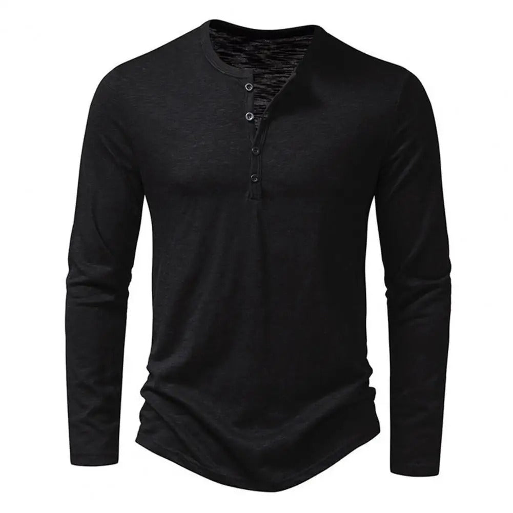 Camisa de manga larga para hombre con estilo casual y moderno