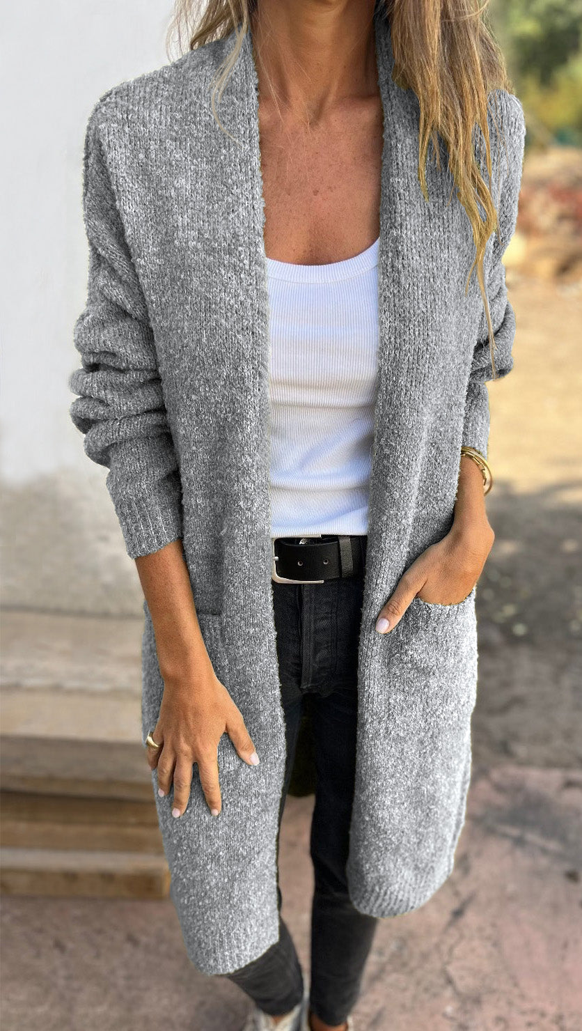 Cárdigan Ligero de Punto para Mujer - Elegante y Cómodo para Diario