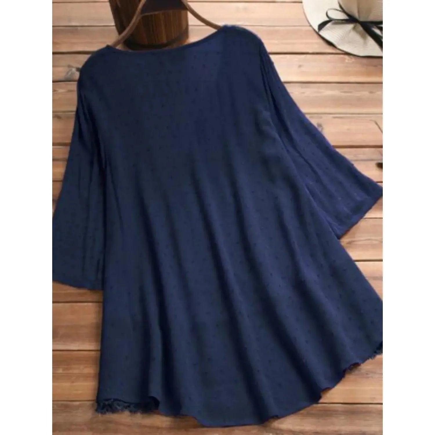 Alba - Top de encaje con cuello de pico para mujer