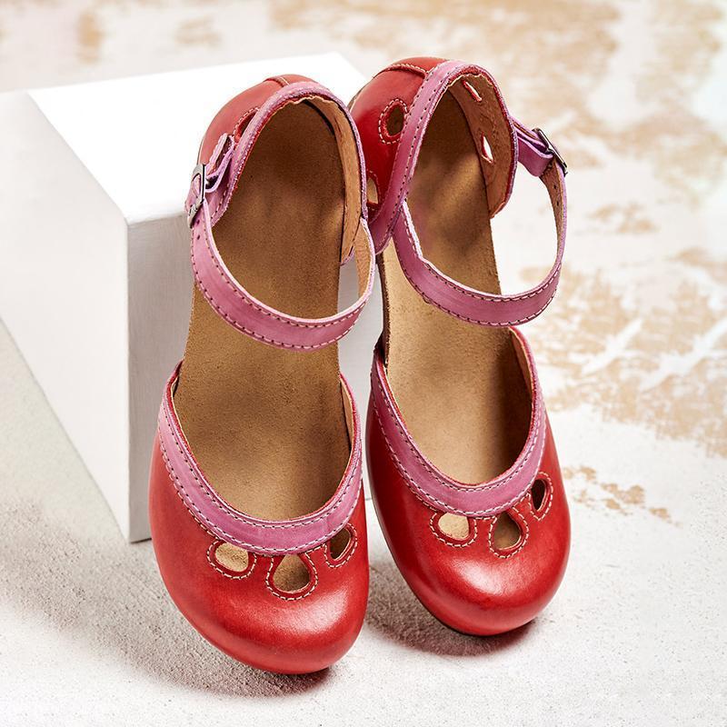 Sandalias Elegantes de Mujer con Tacón Bajo