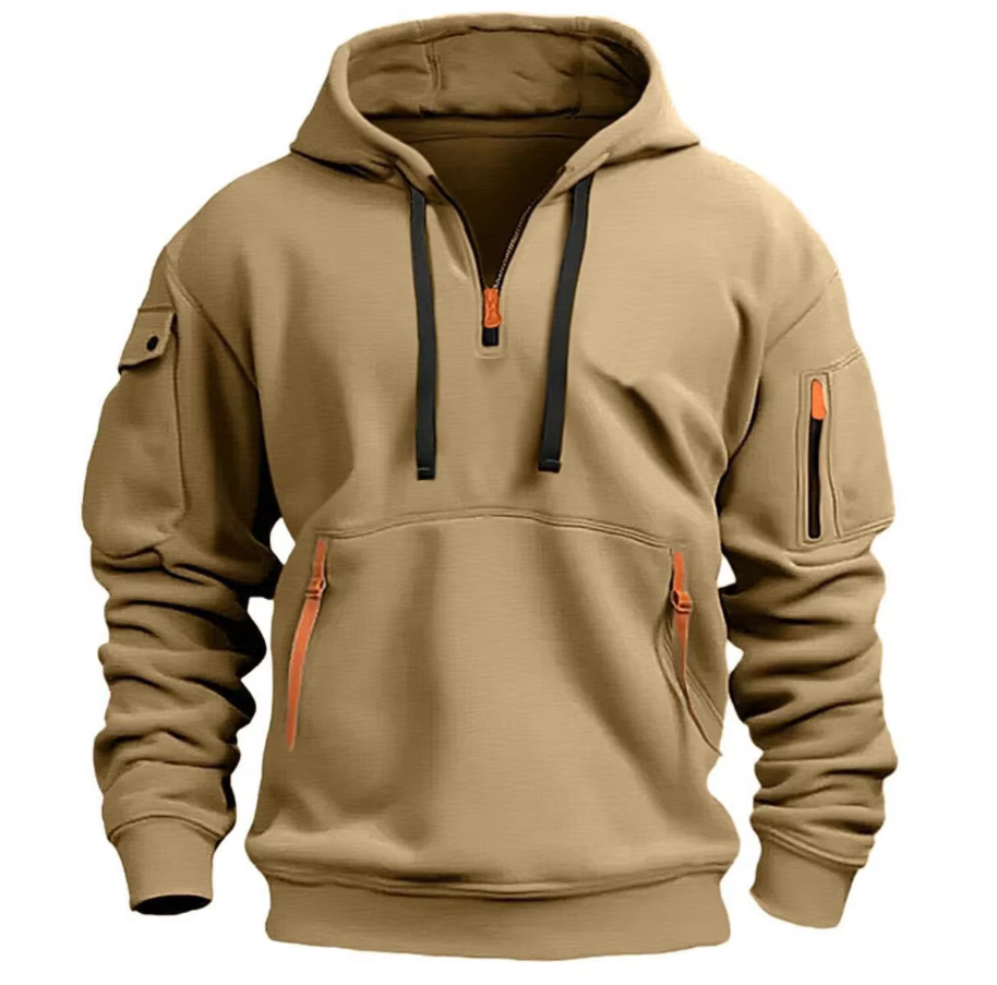 Sudadera con capucha para hombre ideal para actividades al aire libre y uso diario