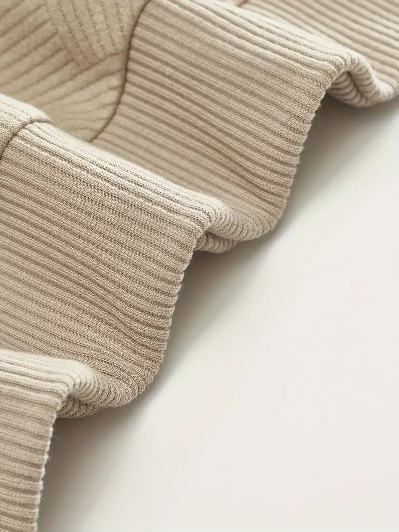 Suéter Vintage para Hombre con Cierre y Diseño Geométrico