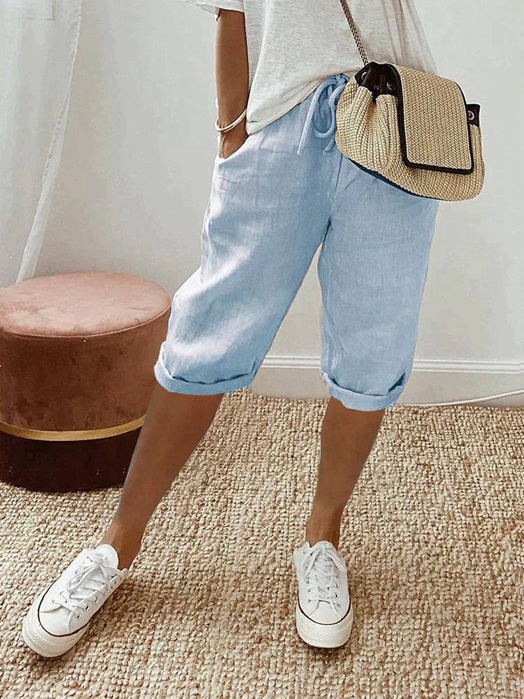 Carmen - Preciosos y muy cómodos shorts de algodón para mujer.