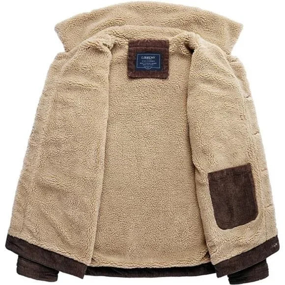 Chaqueta Trucker con Forro para Hombre - Abrigo Grueso y Cálido para Invierno