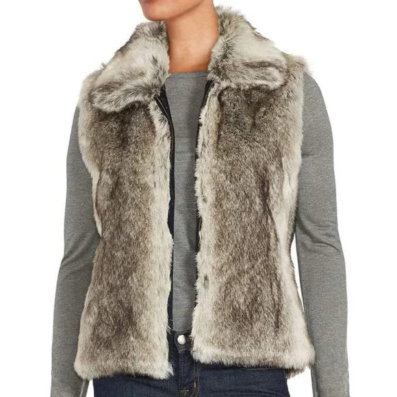 Chaleco Elegante para Mujeres - Sin Mangas, Con Cuello y Cremallera, con Bolsillos