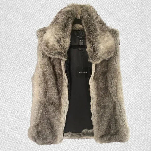 Chaleco Elegante para Mujeres - Sin Mangas, Con Cuello y Cremallera, con Bolsillos