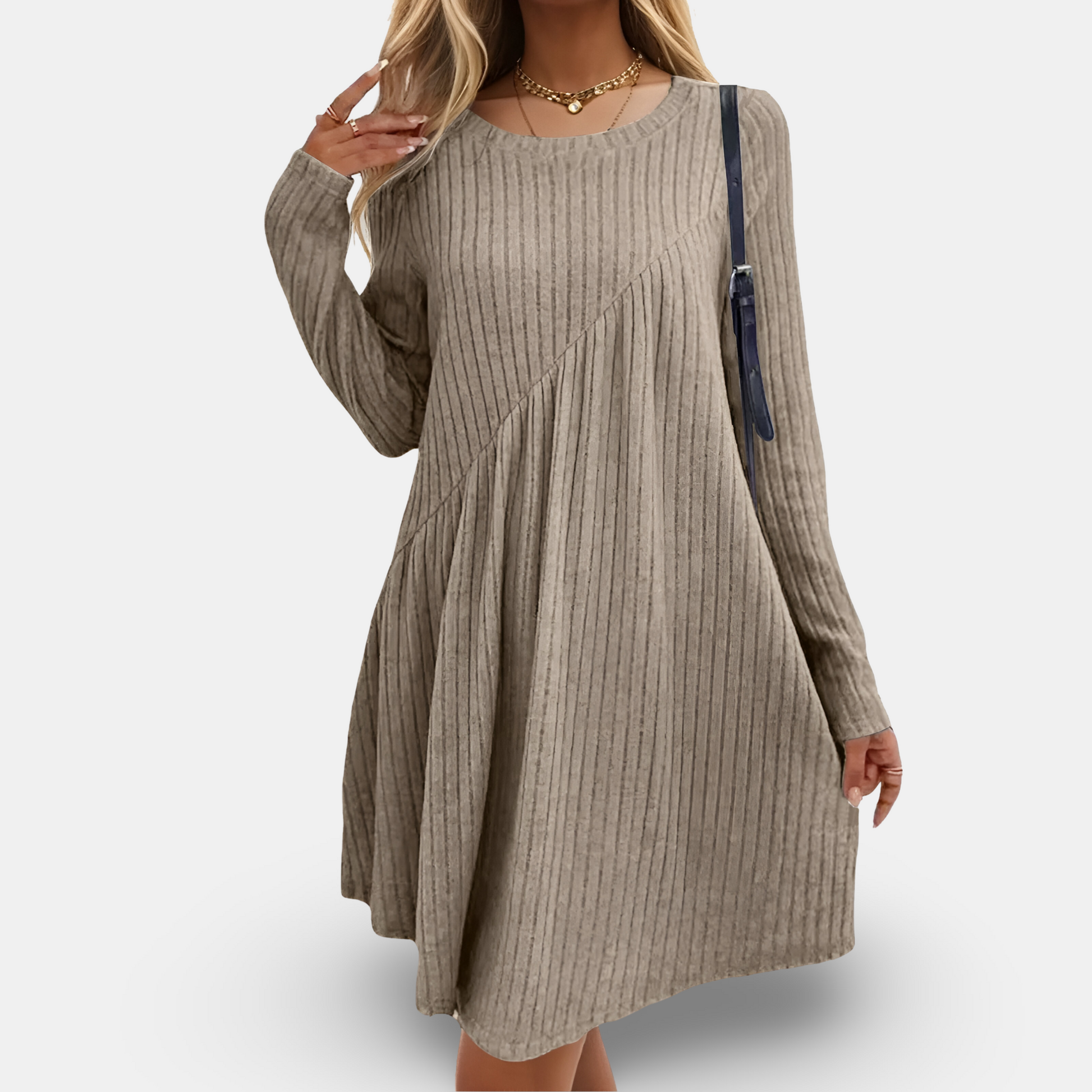 Vestido casual y cómodo con diseño moderno