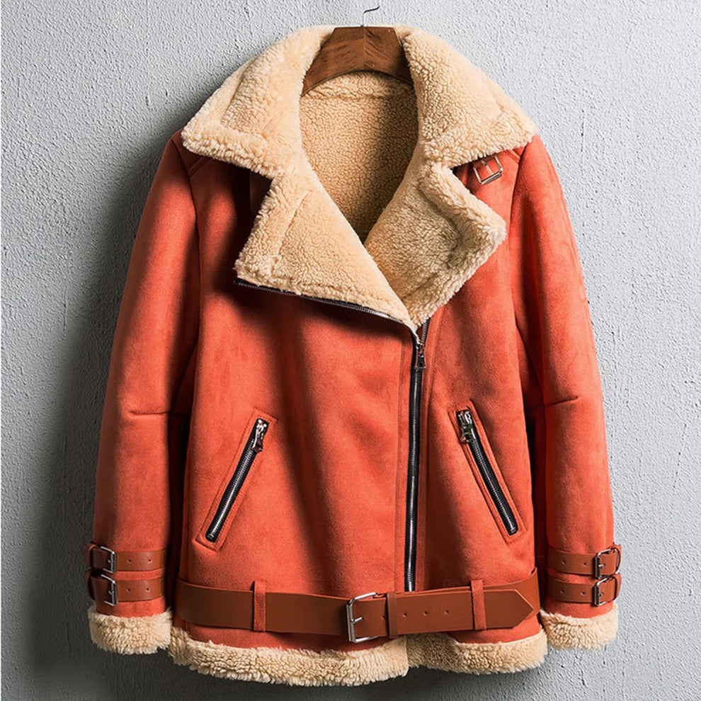 Abrigo de invierno moderno y cómodo para mujer