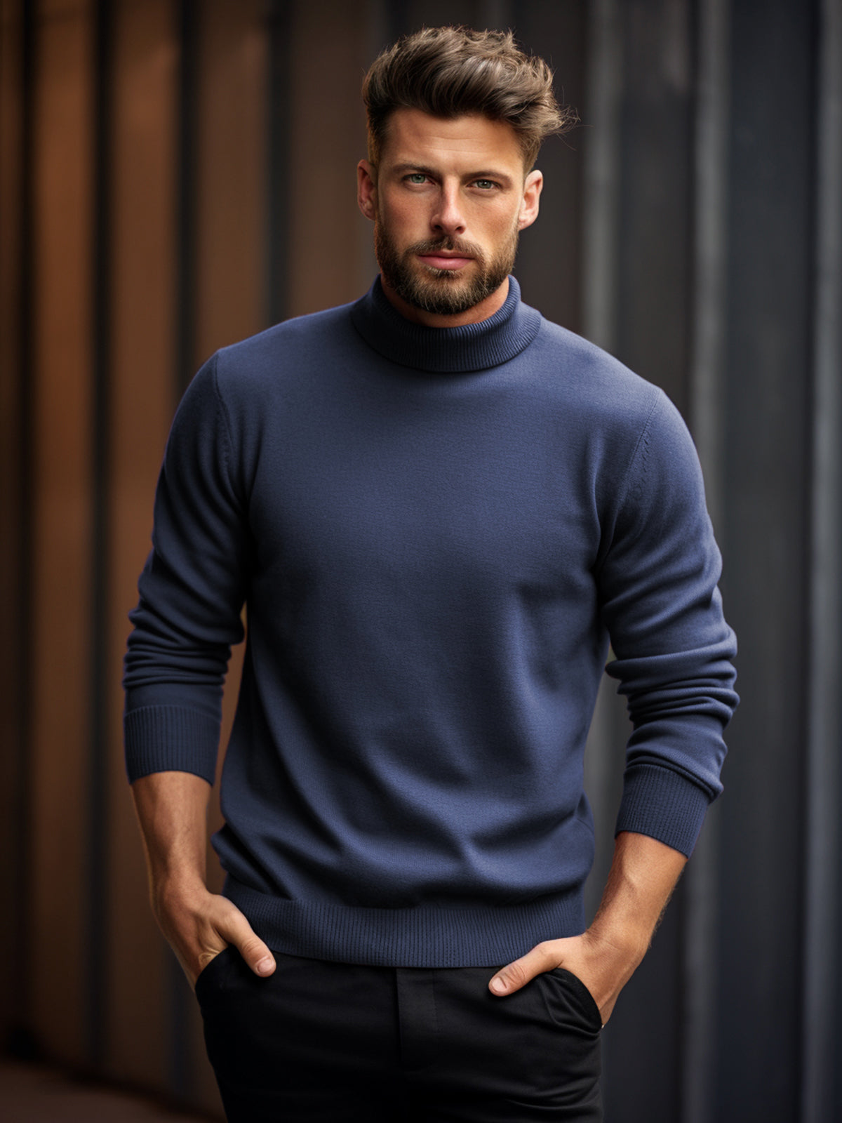 Suéter de Cuello Alto Lavable para Todas las Temporadas - Estilo Sofisticado