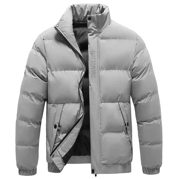 Chaqueta de invierno para hombre con diseño moderno y cuello elegante