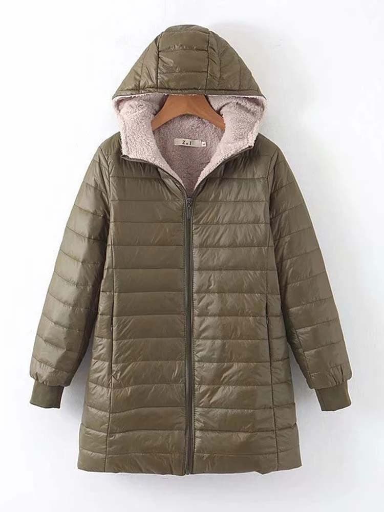 Chaqueta de invierno cálida para mujeres con diseño elegante