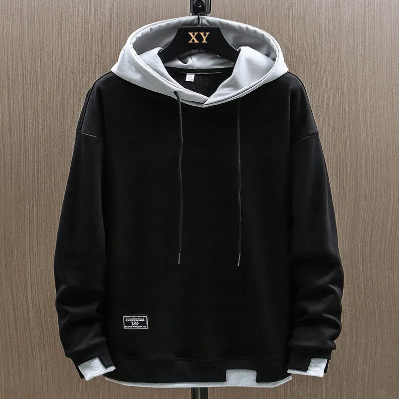 Sudadera bicolor moderna para hombre con diseño casual y cómodo