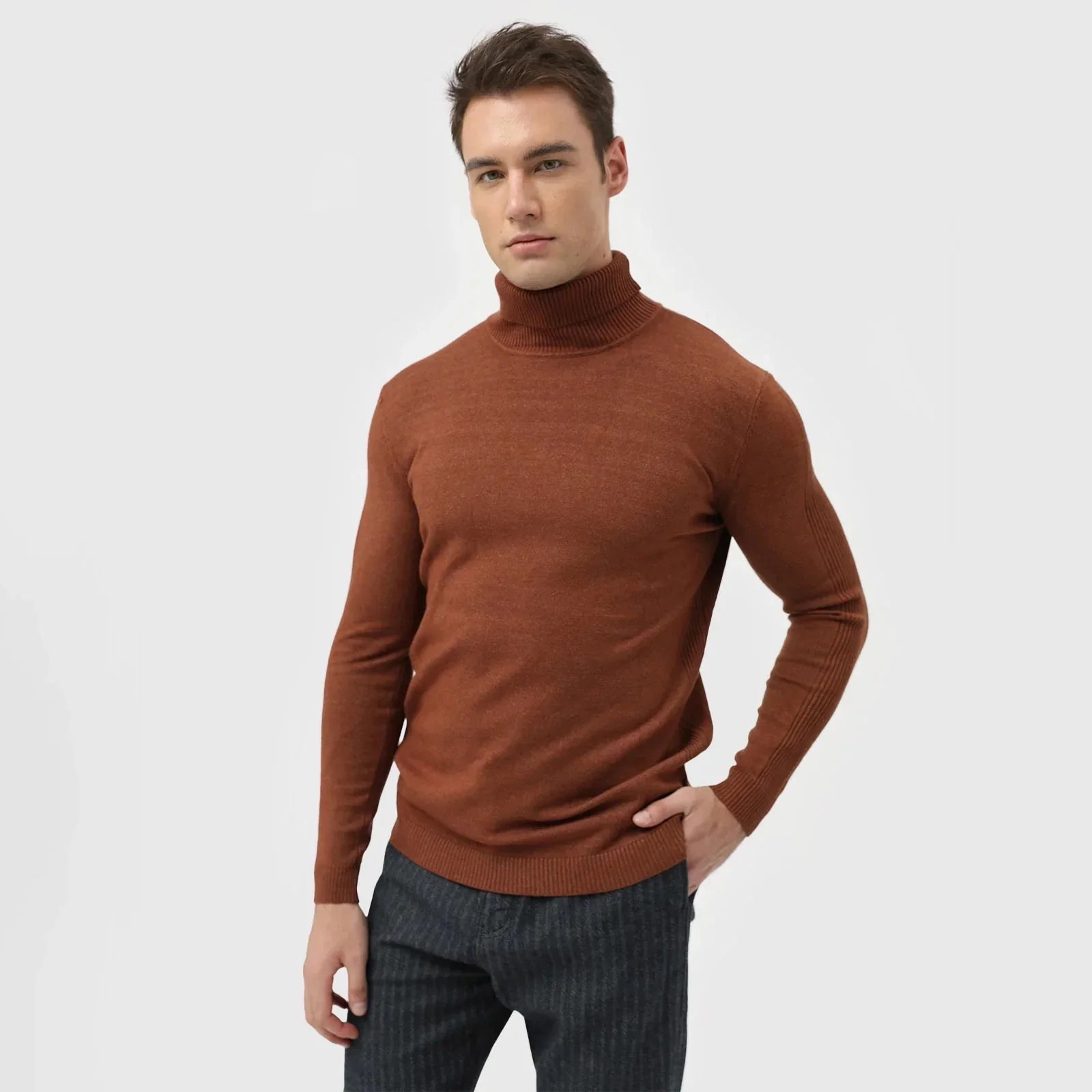 Jersey de Cuello Alto Clásico y Elegante para Hombre