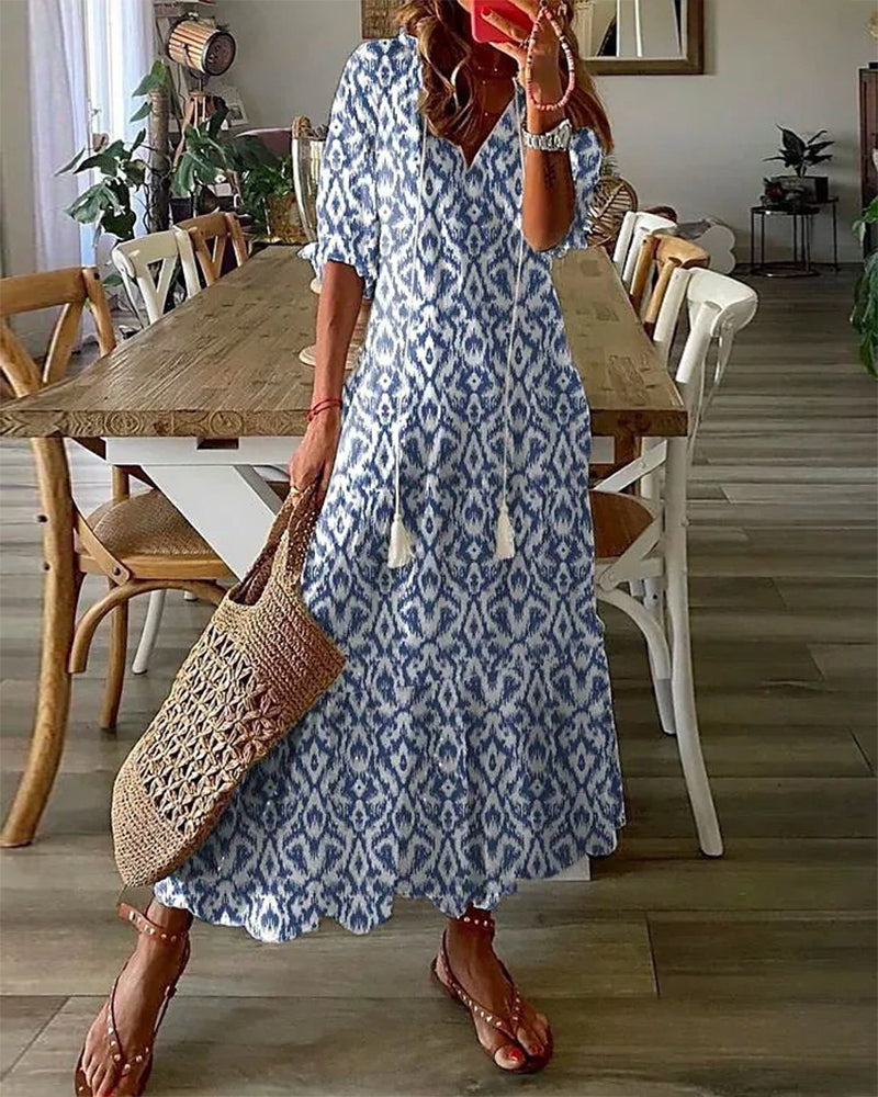 Vestido largo de verano con estilo bohemio y diseño actual