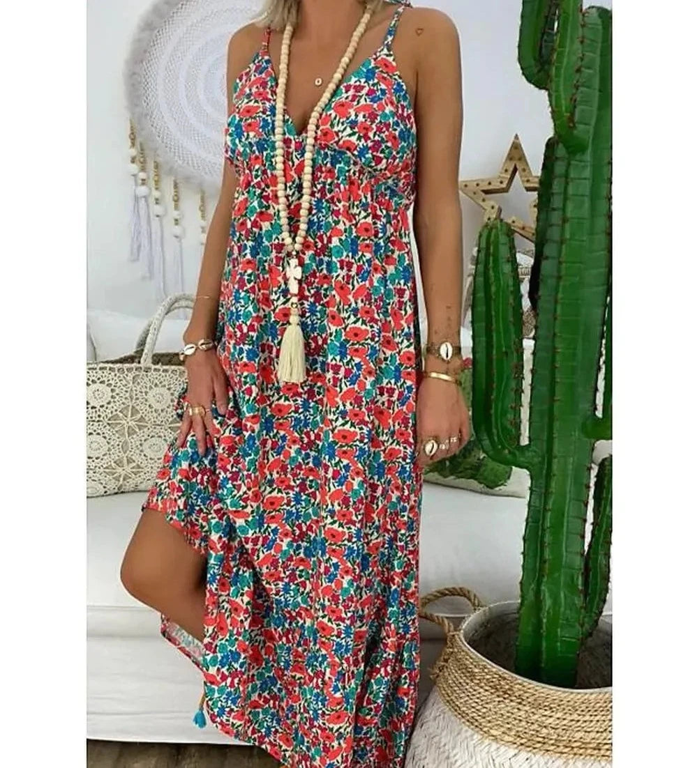 Marta - Vestido de tirantes con estampado floral