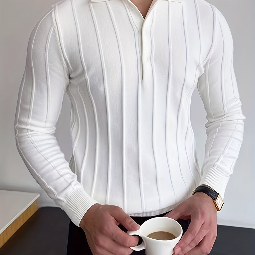 Camisa entallada elegante para hombres con estilo