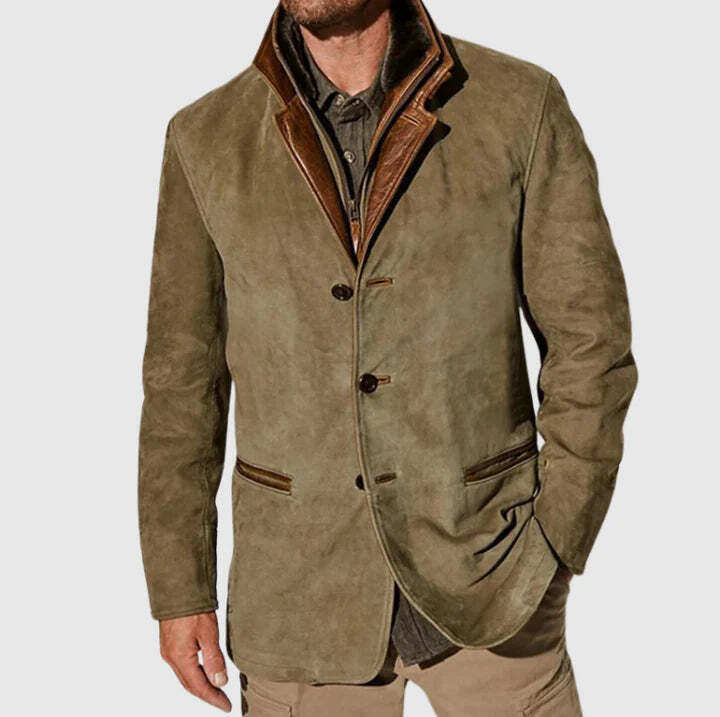 Elegante chaqueta vintage para hombres con estilo