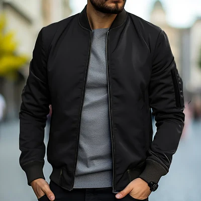 Chaqueta bomber elegante para hombre para un apariencia moderno