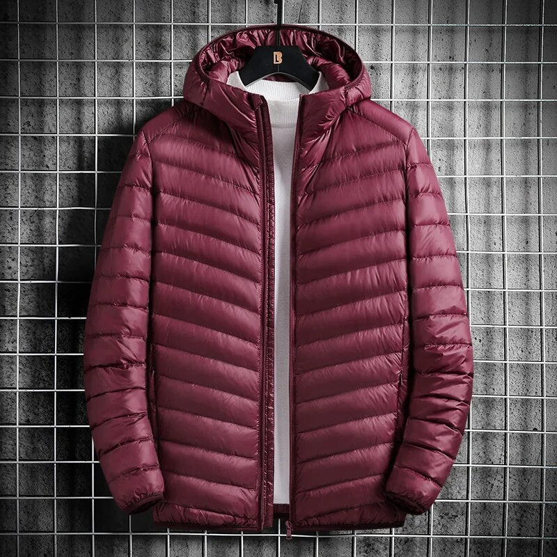 Acogedora chaqueta de invierno con aislamiento.