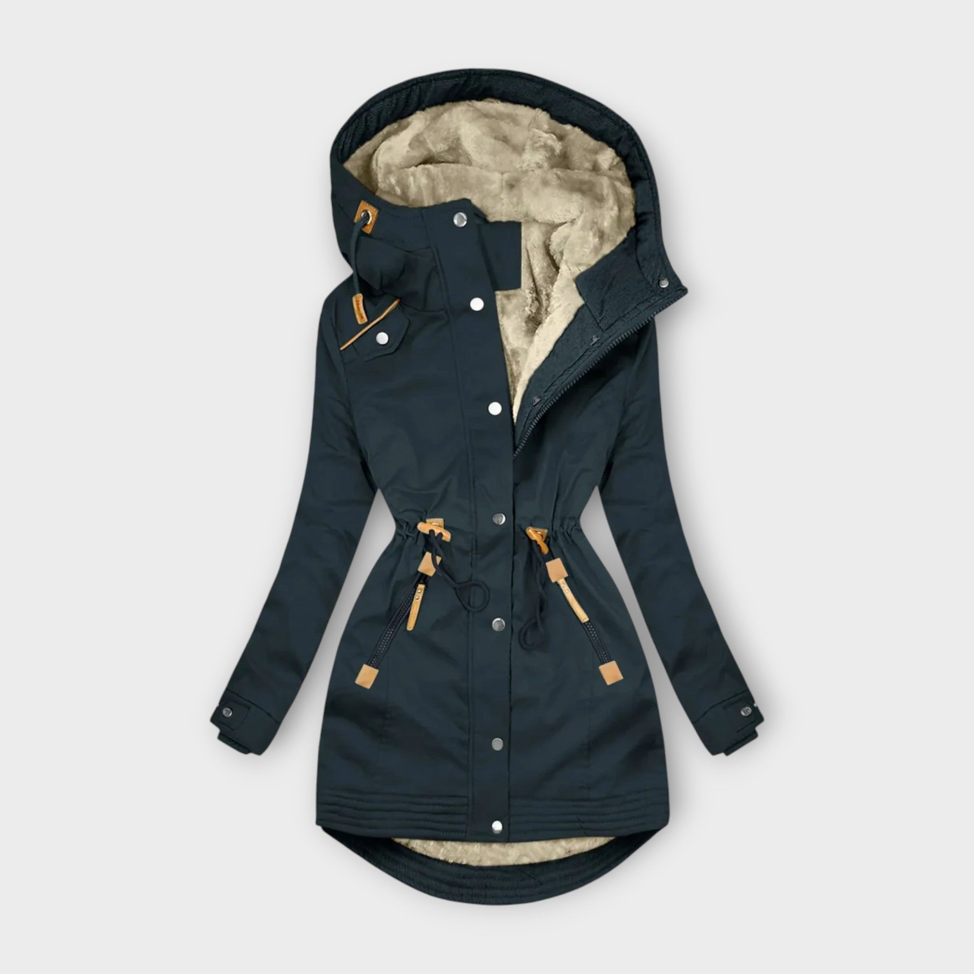 Parka cálida de invierno para mujer con diseño elegante