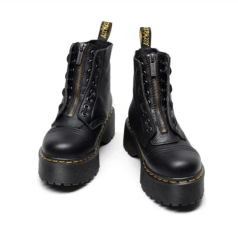 Botas de plataforma casuales con diseño de cordones elegante y moderno, ideales para cualquier ocasión
