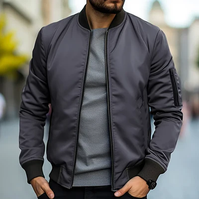 Chaqueta bomber elegante para hombre para un apariencia moderno