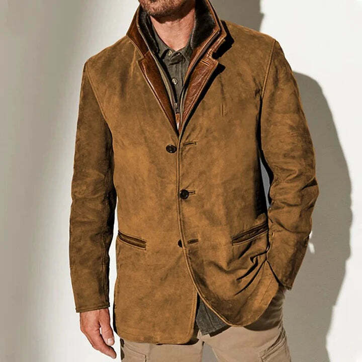 Elegante chaqueta vintage para hombres con estilo