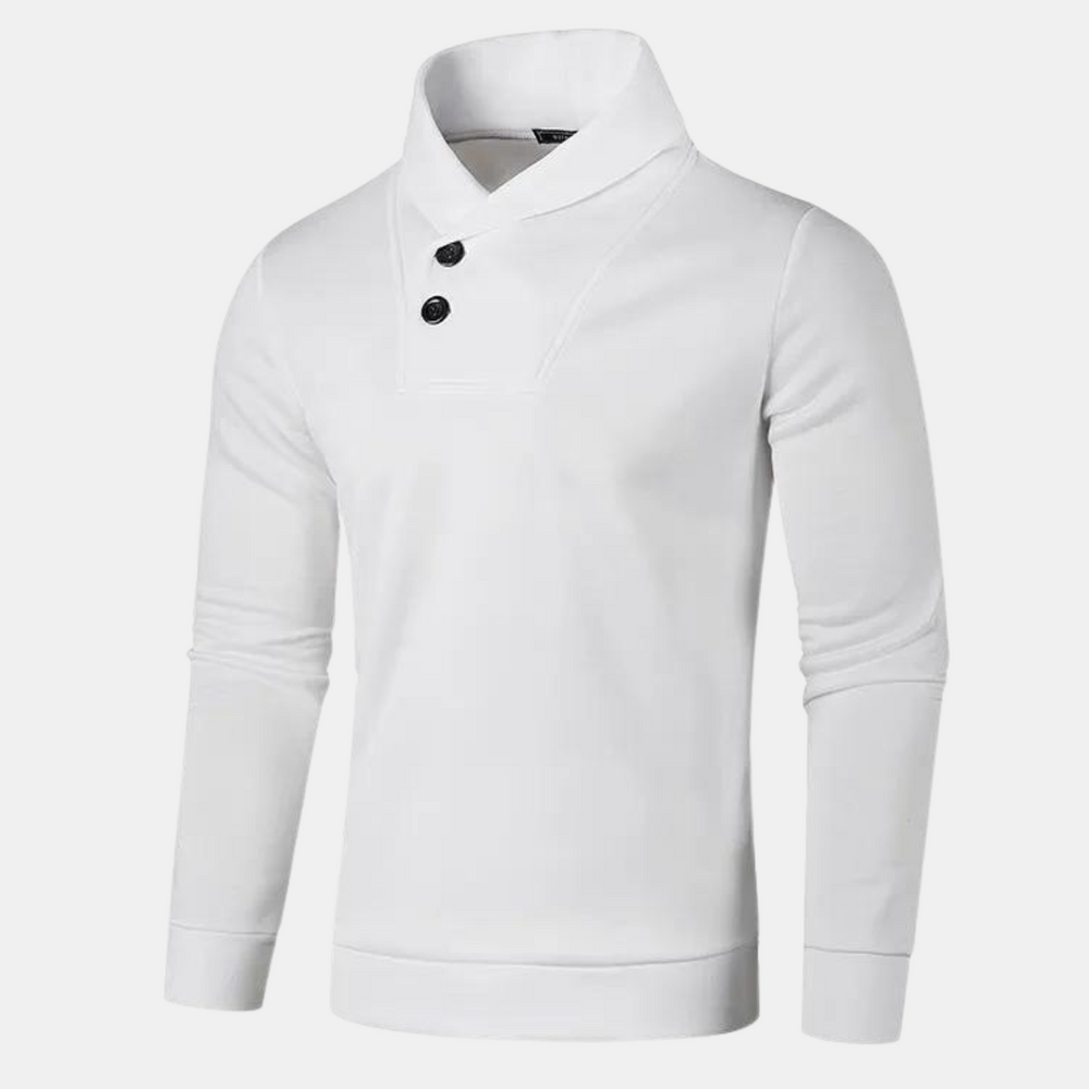 Suéter casual para hombre con cuello moderno y diseño elegante