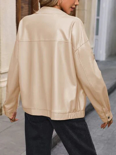 Chaqueta con Cuello y Cremallera, Ideal para Uso Diario - Con Bolsillos Prácticos