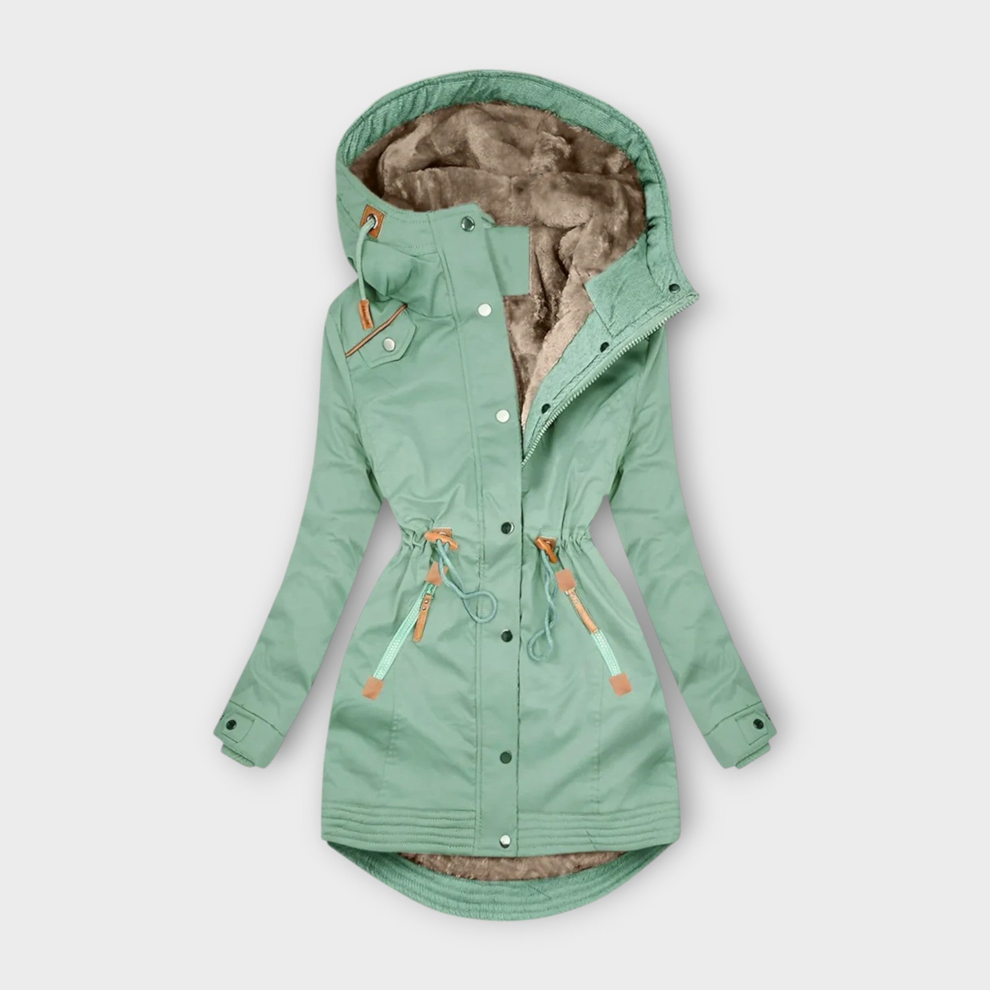 Parka cálida de invierno para mujer con diseño elegante
