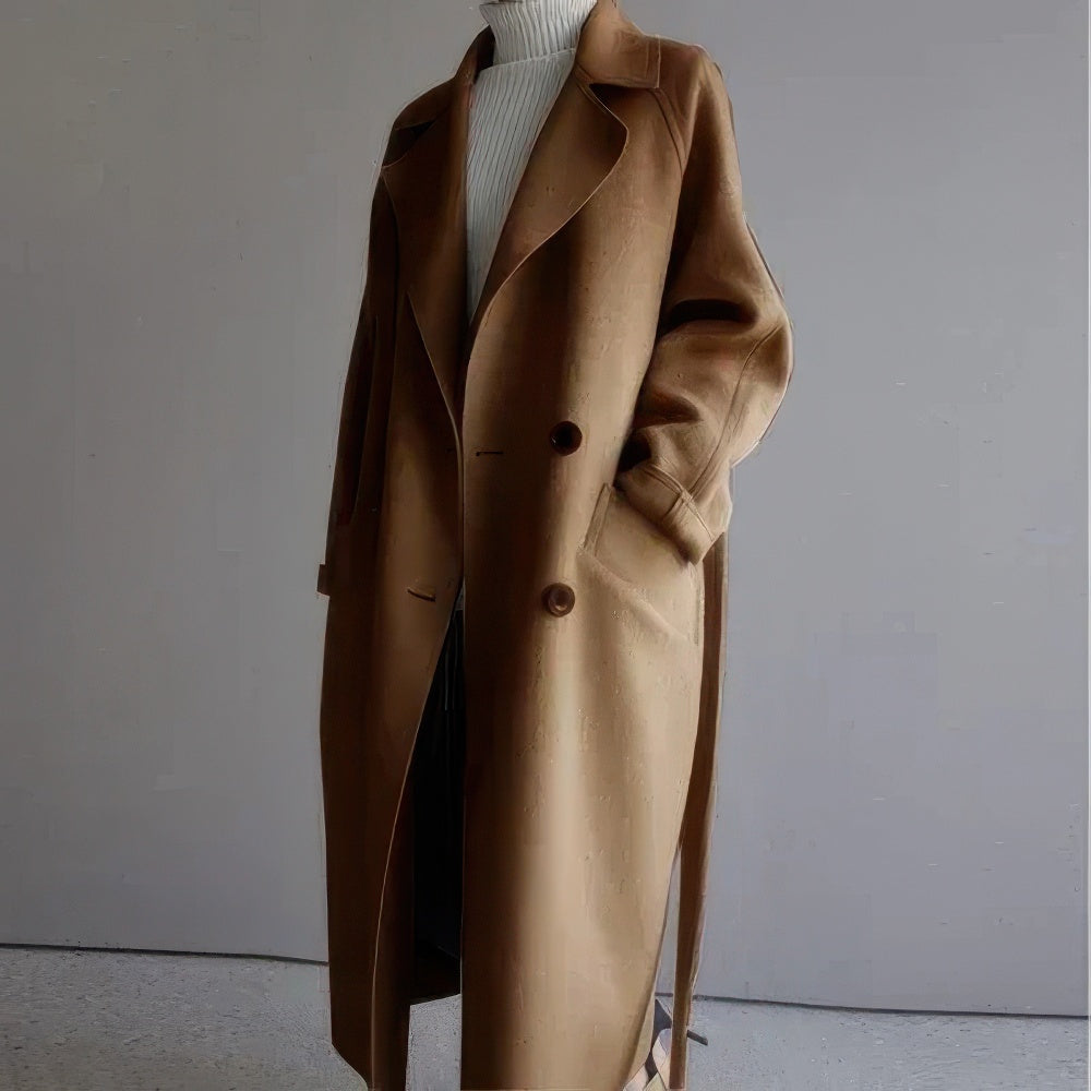 Abrigo Largo de Botones para Mujer - Elegante y Moderno para el Invierno