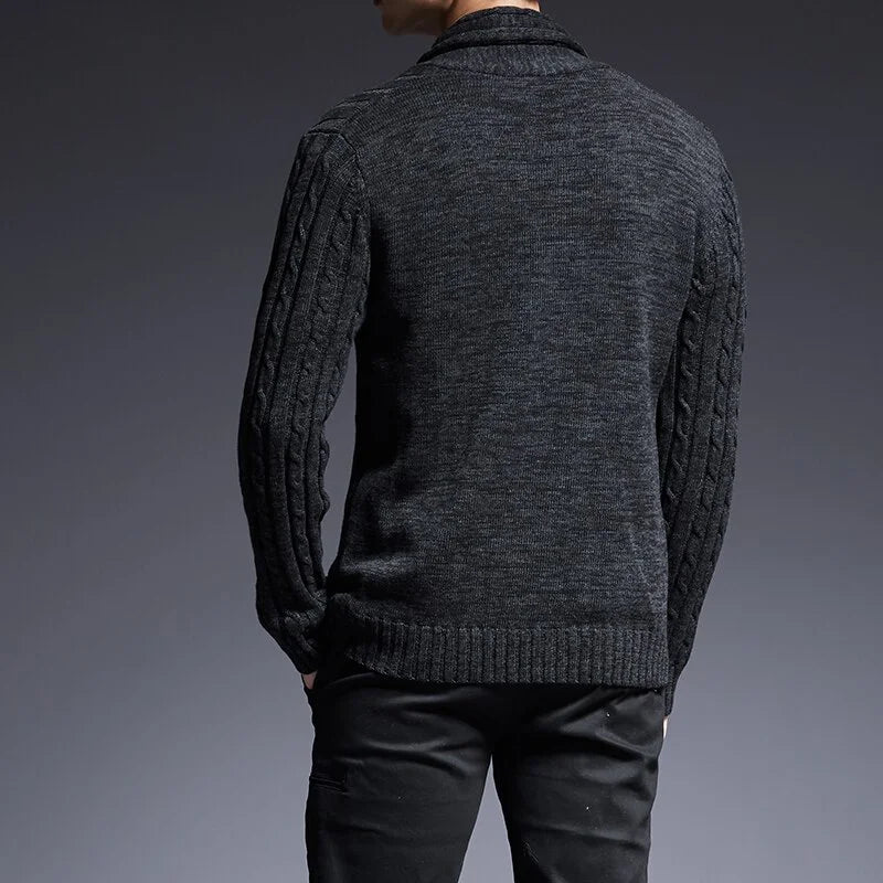 Cardigan de Hombre Ajustado - Estilo Informal de Alta Calidad para Otoño