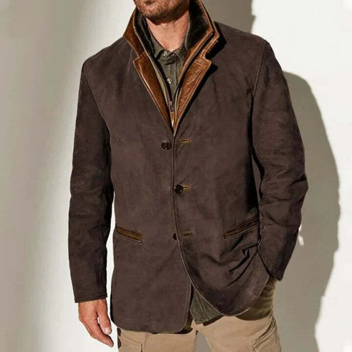 Elegante chaqueta vintage para hombres con estilo