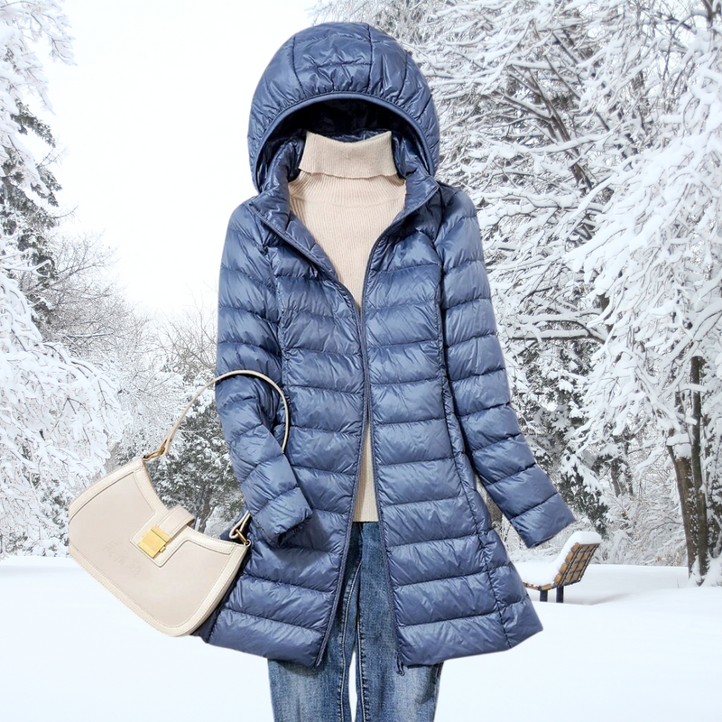 Abrigo elegante y funcional para mujer en invierno