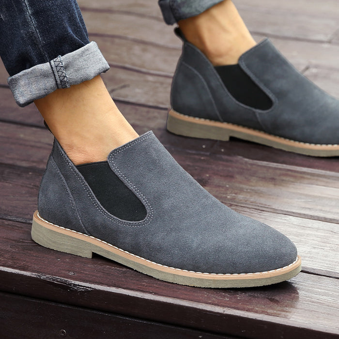 Botines para Hombre, Estilo Retro, Otoño, Slip-On