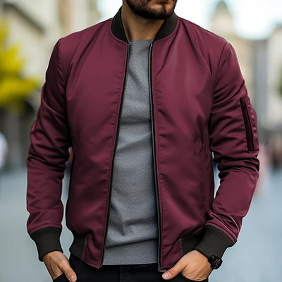 Chaqueta bomber elegante para hombre para un apariencia moderno